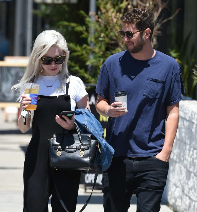 Alessandra Torresani with her boyfriend out in Los Angeles